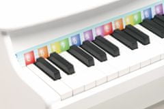 Small foot Dřevěná muzikální hračka klavír bílý