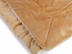 Kraftika 1ks 2 hnědá nejsvětlejší deka beránek 150x200 cm, deky