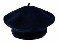 Kraftika 1ks (vel. 11,5) modrá tmavá dámský baret tonak 100% vlna