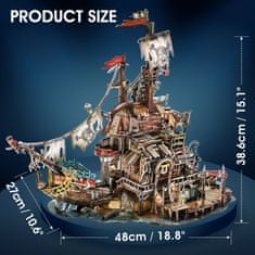 CubicFun 3D puzzle Pirátský přístav Tortuga 218 dílků