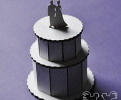 Kraftika Svatební dort 3d - kartonové výřezy, chipboards (1ks)