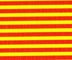 Kraftika Krepový papír pruhovaný žluto-červený 1ks