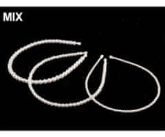 Kraftika 6ks ix variant perlová čelenka do vlasů, ozdoby