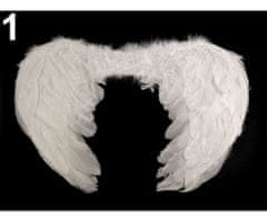 Kraftika 4ks bílá andělská křídla 30x36cm, karnevalové dekorace