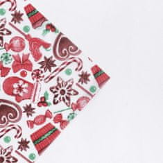 Kraftika 20 ks, obalový papír "vánoční sladkosti", 50 70 cm