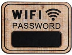 Kraftika Cedulka wifi password přírodní