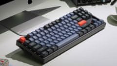 Keychron K8 Pro QMK/VIA mechanická klávesnice RGB Aluminium Red Gateron Hot-Swap K8P-J1