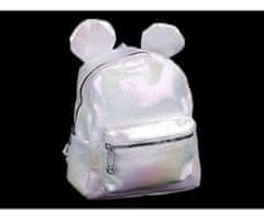 Kraftika 1ks bílá ab dívčí batoh s metalickým leskem, dětské tašky