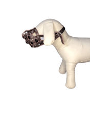 Palkar Kožený náhubek pro psy vel. 2 24 cm x 7 cm hnědá