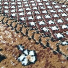 4sleep Kusový koberec ALFA hnědý 01 Hnědá ALFA 20/20/60 40x60 Do 0,9cm Květiny