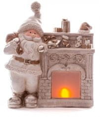 MAGIC HOME Santa pri krbe, 12 LED, keramika