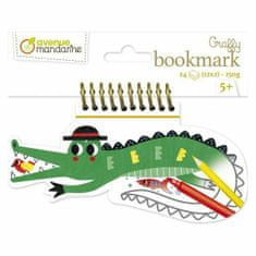 Kraftika Omalovánky záložka do knihy - krokodýl (24ks)
