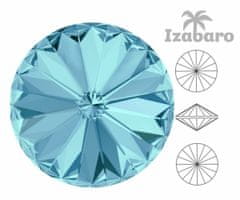 Izabaro 6ks crystal akvamarín 202 kolo rivoli skleněné