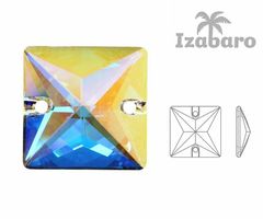 Izabaro 4ks crystal crystal ab 001ab square šít na flatback