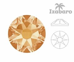 Izabaro 144pcs crystal golden shadow 001gsha ss20 round
