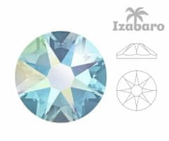 Izabaro 144ks crystal akvamarín aurore boreale ab 202ab