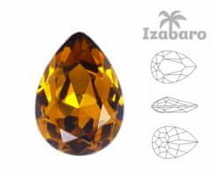 Izabaro 4ks crystal topaz žlutá 203 hruška slza efektní
