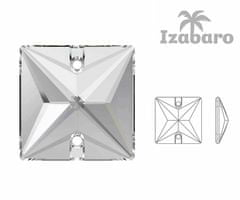 Izabaro 10ks crystal crystal 001 square šít na flatback