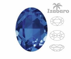 Izabaro 4ks crystal sapphire blue 206 oválné efektní