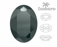 Izabaro 4ks crystal jet hematit 280hem oválné efektní