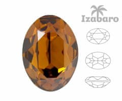 Izabaro 4ks crystal topaz žlutá 203 oválné efektní kamenné