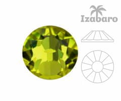 Izabaro 72ks crystal olivine green 228 ss30 round sun rose