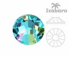 Izabaro 72ks crystal akvamarín aurore boreale ab 202ab ss30