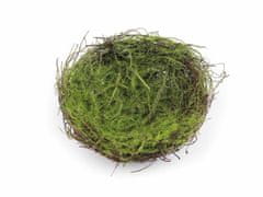 Kraftika 1ks nědá zelená proutěné hnízdo s mechem 16 cm