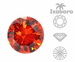 Izabaro 10ks crystal light siam red 227 round brilliant cut