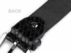 Kraftika 1ks (105 cm) černá pánský kožený pásek šíře 2,8 cm