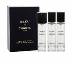 Chanel 3x20ml bleu de , parfém, náplň