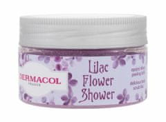 Dermacol 200g lilac flower shower body scrub, tělový peeling