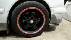 Kraftika R17 červené ochranné lemy (pásky) na disky alu kol auta