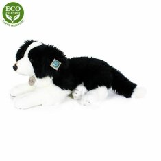 Rappa Plyšový pes border kolie ležící 45 cm eco-friendly
