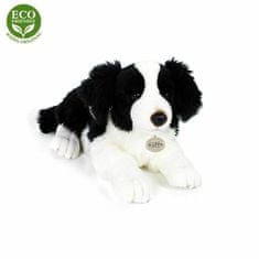 Rappa Plyšový pes border kolie ležící 45 cm eco-friendly