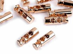 Kraftika 20ks růžové zlato kovové brzdičky 7x23 mm