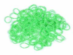 Kraftika 1sáček zelená neon mini gumičky do vlasů, vlasové ozdoby