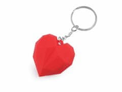Kraftika 1ks ervená přívěsek na klíče / batoh srdce