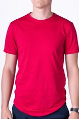 nanoSPACE Červené minimalistické pánské tričko LUKAS - nanoSPACE by LADA Velikost: S