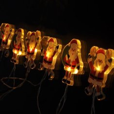 Solight LED vánoční přísavný řetěz Santa 1,2m 1V251