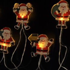 Solight LED vánoční přísavný řetěz Santa 1,2m 1V251
