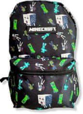 EUROSWAN Dětský batoh Minecraft 38cm černý