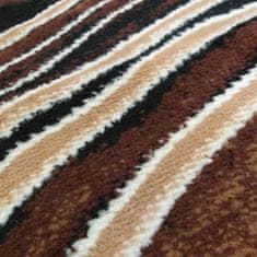 4sleep Kusový koberec ALFA hnědý 08 30/30/150 ALFA Do 0,9cm 150x210 Hnědá Abstrakce