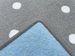 Vopi Dětský koberec Puntík šedý čtverec, 1.00 x 1.00