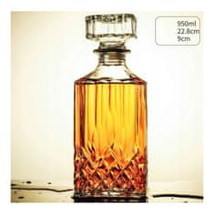 eCa Skleněná karafa na whisky - 950 ml