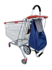 HomeLife Nákupní taška na kolečkách CARRY 53 litrů modrá, samostatně