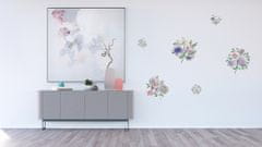 AG Design Samolepka na zeď, F 1064, Jemné fialové květy, 65x85 cm
