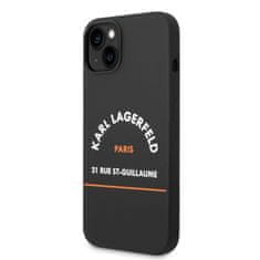 Karl Lagerfeld Lagerfeld Rue St Guillaume Zadní Kryt pro iPhone 14 Plus Black
