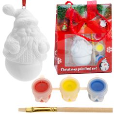 H&S Sádrové Odlitky Pro Malování Vánočních Ozdob Na Stromeček Bomb Santa Claus