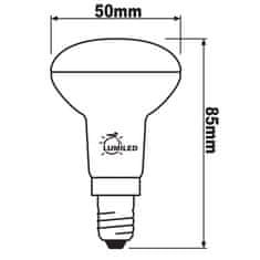 LUMILED 10x LED žárovka E14 R50 6W = 50W 540lm 4000K Neutrálna bílá 120°